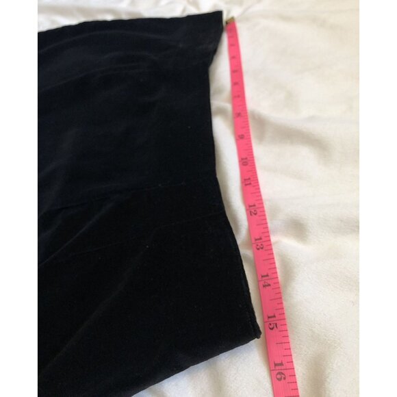Vintage Black Velvet Pencil Skirt Women’s Size 14 Witchy Grunge Dark Romantic - Picture 6 of 8